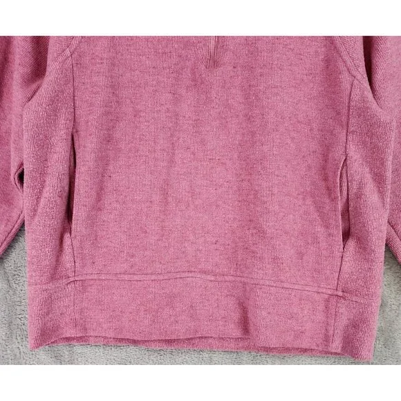 Nike Sweatshirt Womens Small Pink 1/4 Zip Therma Fit Athletic Casual Pullover - Picture 7 of 10